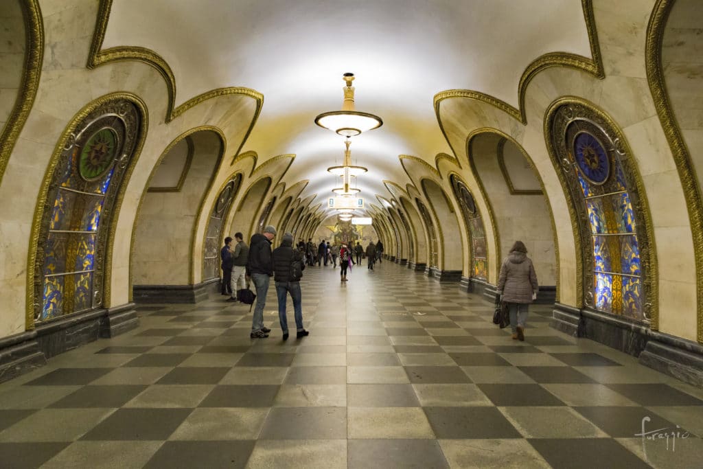 Novoslobodskaya Station | Moscow Metro | Russia